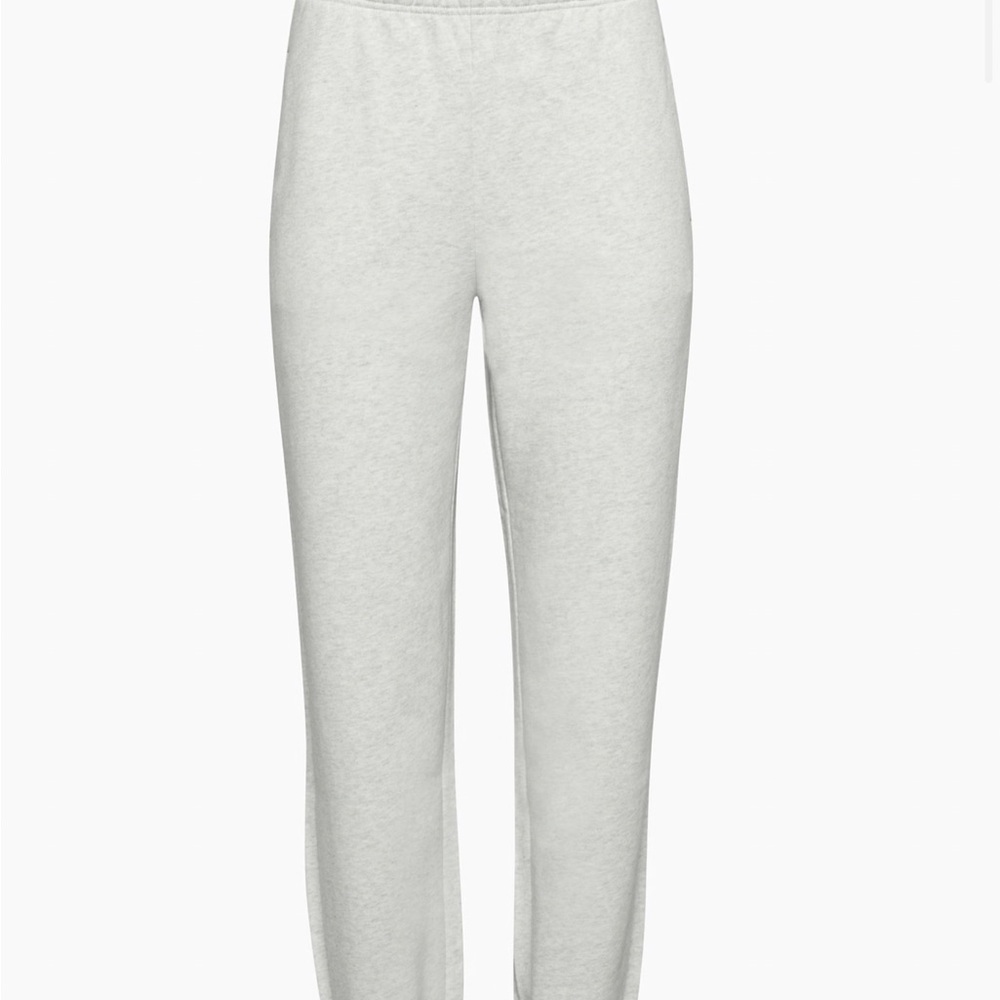 TNA (Aritzia) AIRY Fleece Boyfriend Cream Beige Joggers